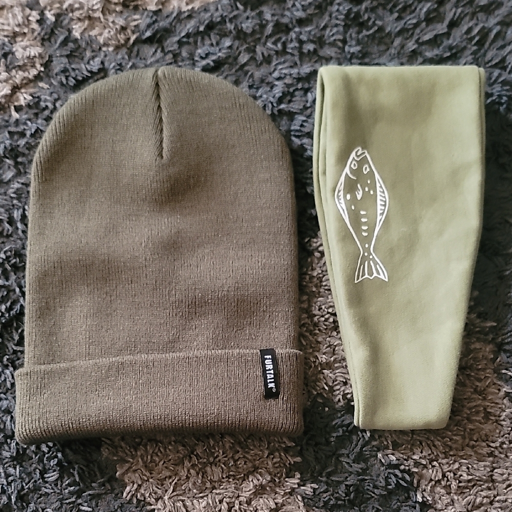 FURTALK Olive Beanie and Headband Set